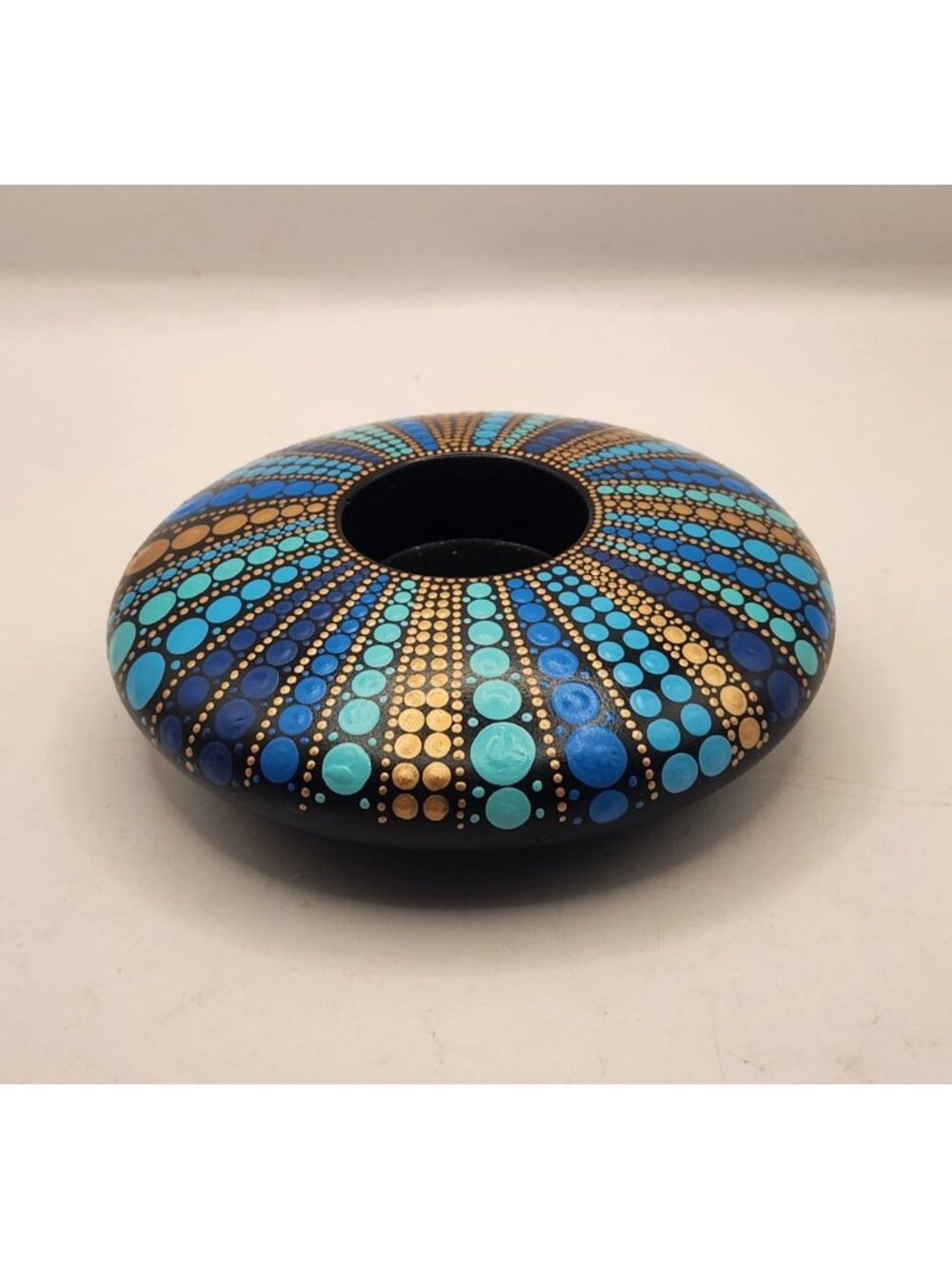 Mandala Tealight Candle Holder Gift  Hand Painted  Tea Light CandleHolder   Medi